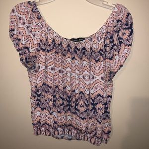 Patterned Crop Top